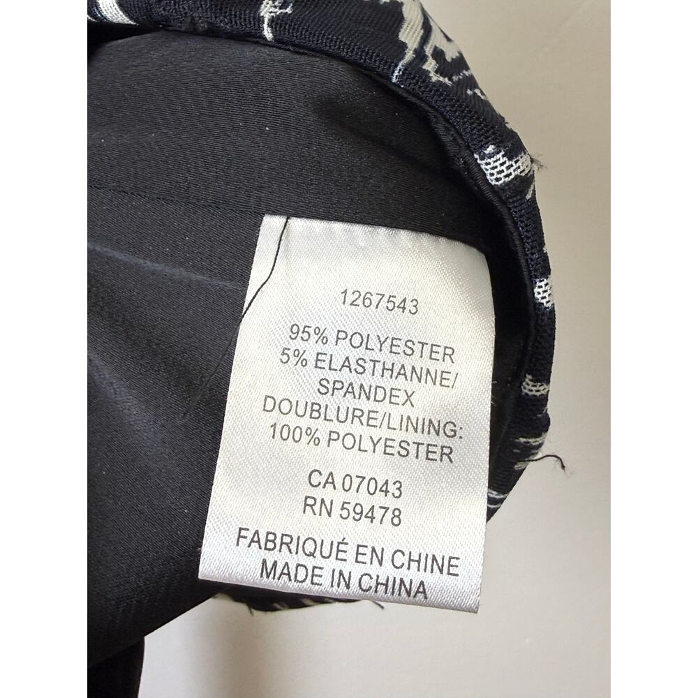 NWOT House of Harlow 1960 Lined Black and White Cropped Tank Top Womens - Picture 3 of 6